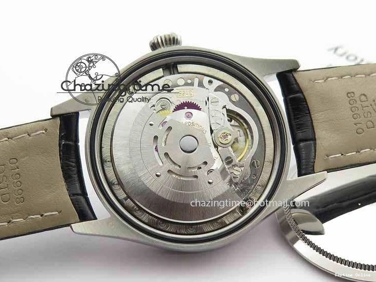 0217 Cellini Date VF Best Edition SS Black Dial Stick Markers On Black Leather Strap A Lightweight 3725